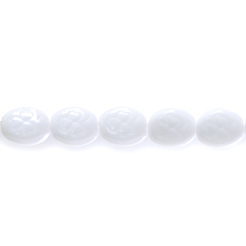 Ovaalne, lapik, graveeritud mustriga 10x8mm, Jablonex