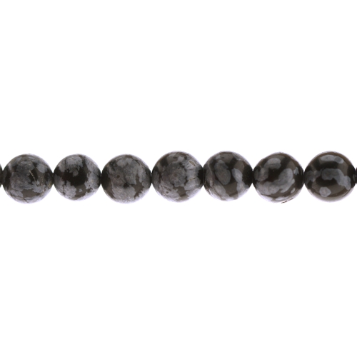 Ümarad lumiobsidiaanist helmed, 8mm