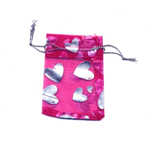 Riidest läbipaistev väike pidulik kinkekott 7x5,5cm, eri värvid ja mustrid