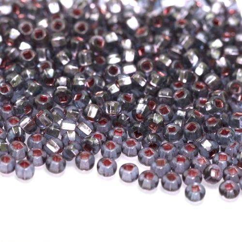Siemenhelmet, hopeasisus (kiiltävä, kulmikas reikä), nro 6 (Ø 3,7–4,3 mm), Preciosa Ornela