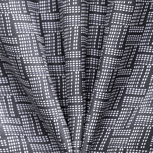 Ornamendimustriga, 100% viskoosvooder, 140cm