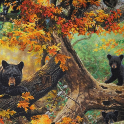 Karud metsas, puuvillane kangas, digiprint, 110cm, 20724-MLT-CTN