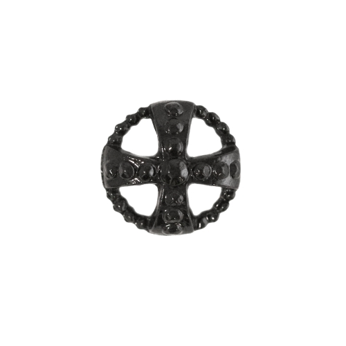 Ümar, reljeefse mustriga, kannaga metallnööp, 15mm/24L