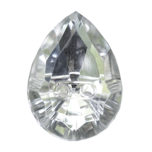 Tilgakujuline kristallilaadne akrüülnööp 24x18mm, 38L