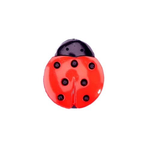 Ümar, lepatriinu kujuline, kannaga plastiknööp, suurus: 18 x 15 mm, suurus: 28L