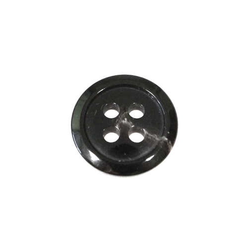 Kõrge äärega, nelja auguga plastiknööp, 18mm, 28L