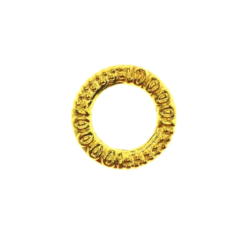 Metallist, reljeefse mustriga rõngas, ø18 x 4 mm