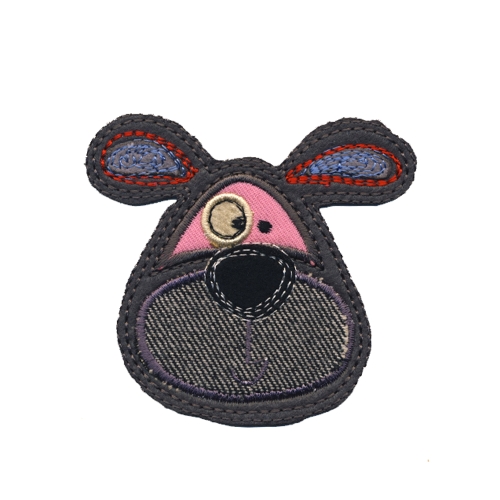 Triigitav aplikatsioon; Koera portree/ Embroidered Iron-On Patch; Dog/ 8 x 7cm
