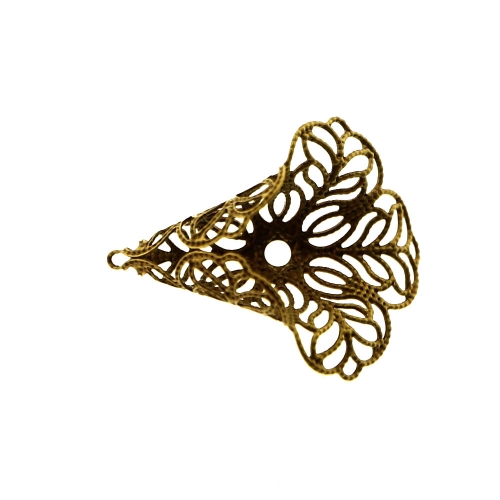 Pitsiline, toruja lilleõiekujuline pärlikübar 23 x 28 x 1,5mm
