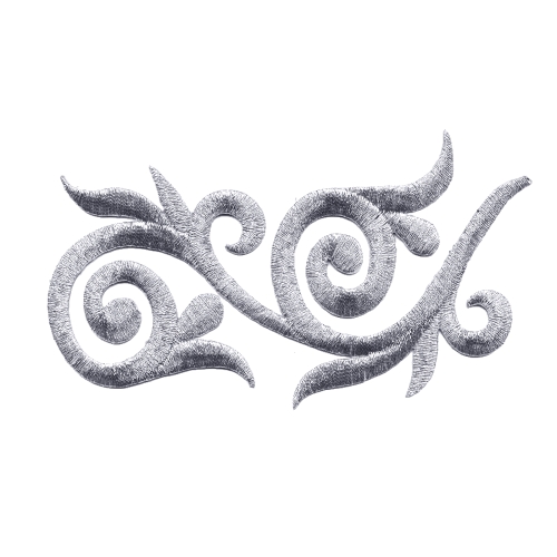 Triigitav ornament, parempoolselt joondatud 13,5x6,5cm 