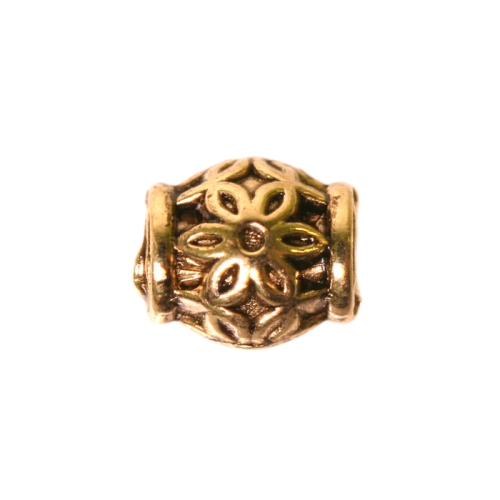 Ornamental Jewelery Spacer with Dotted Pattern, 6,5 x 5,5mm