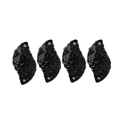 Tahulised krobelise, mummulise pinnaga õmmeldavad kristallid, 20 × 10 mm, 4 tk pakis