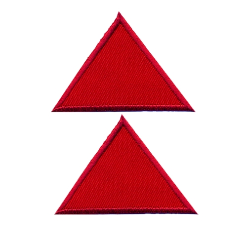 Triigitav aplikatsioon, 3,7 x 3,2 cm x2; 6,0 x 5,0 cm x2