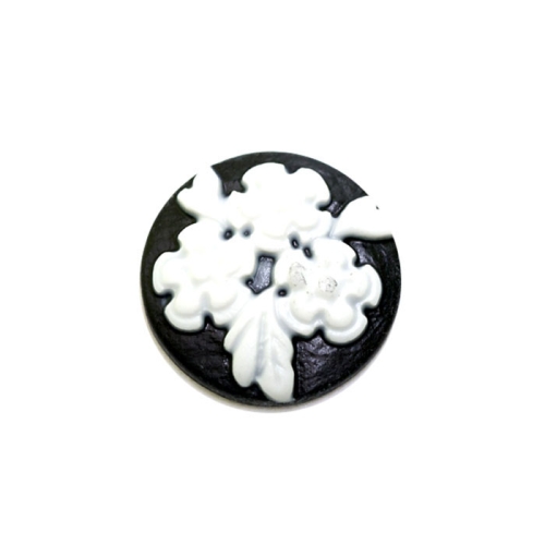 Värviline kunstvaigust kamee 19,5mm