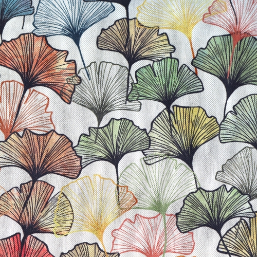 Taimemustriga, tugevam dekoratiivkangas prinditud mustriga (Linelook Half Panama Premium), 140cm, 1031.655
