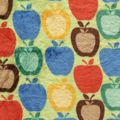 Õunamustriga, pehme, sametine fliis, flannell fleece, 150cm, 126.577