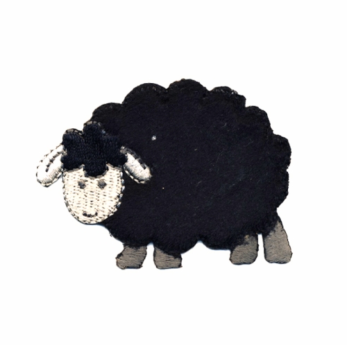 Must pehme lammas 6,5 x 5 cm