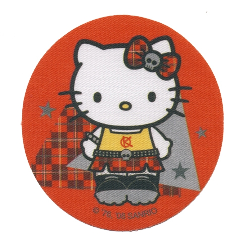 Kleebis; Goth Hello Kitty, 7,3 cm