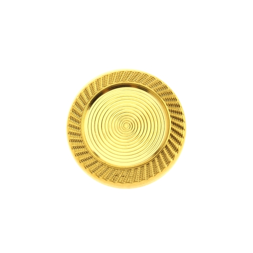 Reljeefse mustriga, metallilaadsest plastikust, kannaga nööp, 23mm, 36L