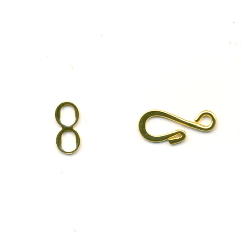 Haakkinnis kahe erineva poolega, 16 x 7mm &amp; 10 x 5mm 