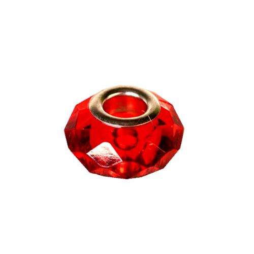 Metallist, plastikuga, pandora stiilis helmes 15 x 9mm