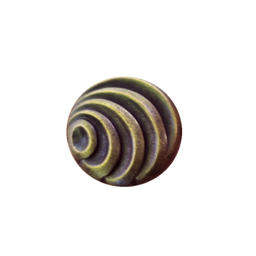 Metallilaadsest plastikust, lainelise mustriga, kannaga nööp ø15 mm, suurus: 24L