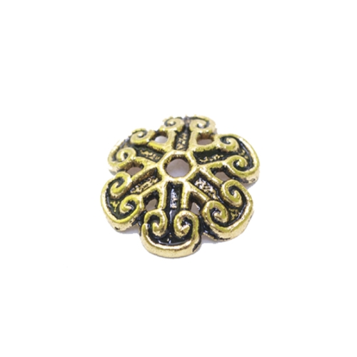 Pitsiline lillekujuline pärlikübar , 12 x 3mm