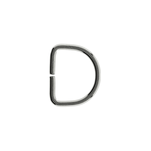 D-ring, half ring for tape width 15 mm