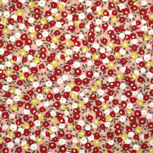 Lillemustriga, puuvillane popliinkangas, 146cm, 210.803