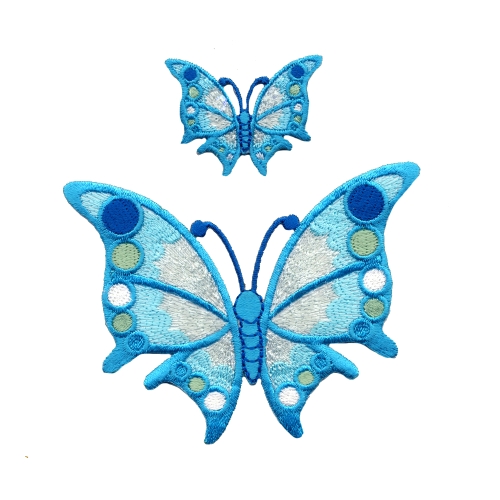 Triigitav Aplikatsioon värvilised liblikad 8,5x7cm ja 4x3cm