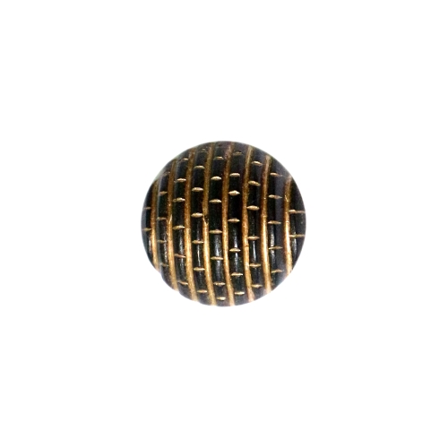 Reljeefse kuldmustriga, ümar, kannaga plastiknööp, 20mm, 32L