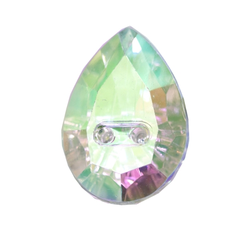 Tilgakujuline kristallilaadne akrüülnööp 18x13mm, 28L