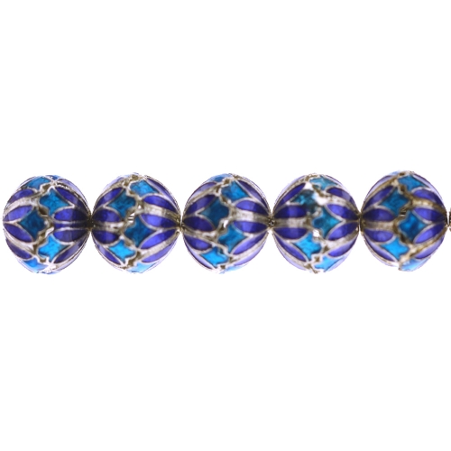 Ümarad Cloisonne metallhelmed 8mm