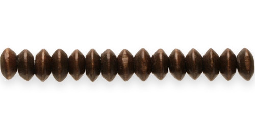 Lapikud ümarad puithelmed, 8 × 4 mm