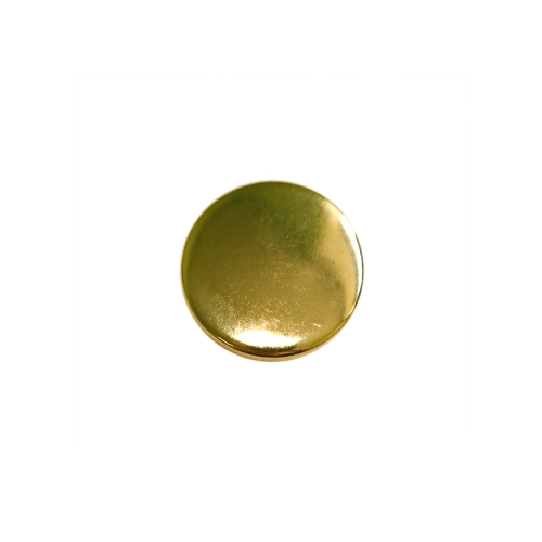 Ümar, kergelt kumerate servadega, lameda pinnaga, kannaga metallnööp, 15mm/24L