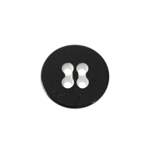 Must-valge, nelja auguga plastiknööp, 23mm, 36L