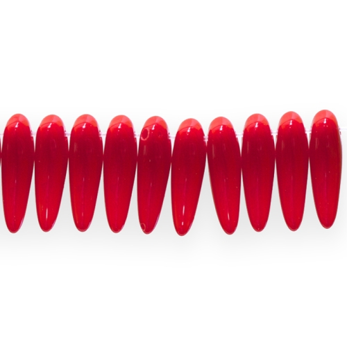 Sarvekujuline, ülalt risti läbistatud 15x6mm klaashelmes (Jablonex)