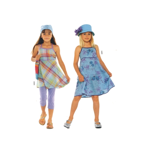 Kleit 122 - 152cm, Dress/ Burda 9608