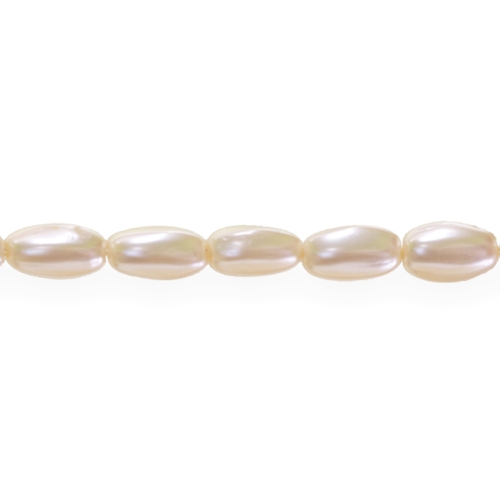 Ovaalne pärlmutter 9x5mm klaashelmes