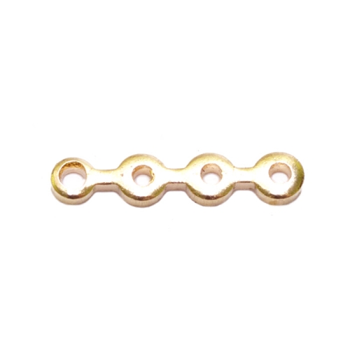 4-Hole Cord Spacer Waves, 13 x 2mm
