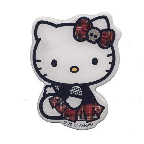 3D kleebis; Goth Hello Kitty, 8 x 6 cm