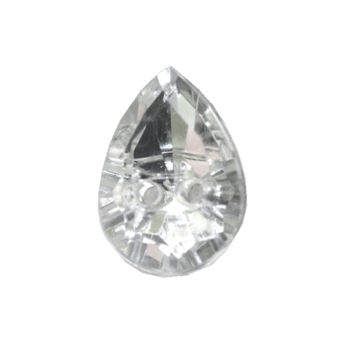 Tilgakujuline kristallilaadne akrüülnööp 14x10mm, 22L
