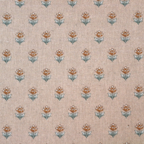 Lillemustriga, tugevam puuvillane, dekoratiivkangas, (Lino Samba), 140cm, 276573
