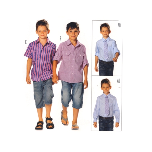Pluus 122- 158cm,Shirt Burda 9524