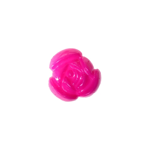 Plastic Button with shank, rose-shaped, ø12 mm, size: 18L