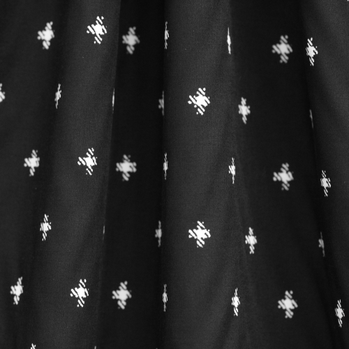 Ristimustriga 100% viskooskangas, 140cm, 11588