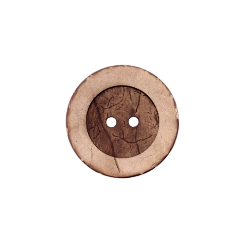 Naturaalne kookosnööp, kahe auguga, 34mm, 52L