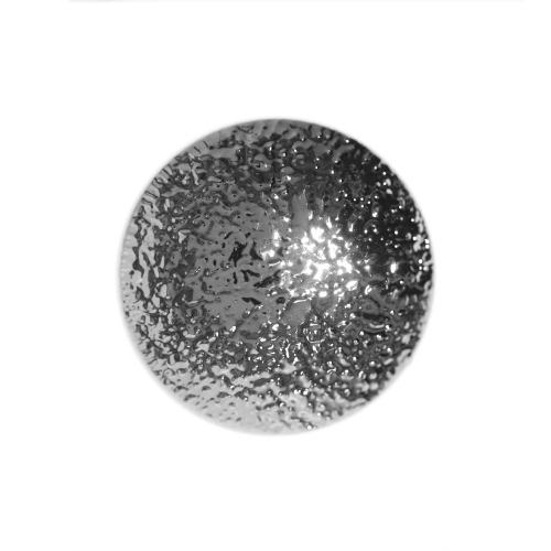 Metallilaadne, reljeefse krobelise mustriga, pidulik, süvistatud kannaga nööp ø38 mm, suurus: 60L