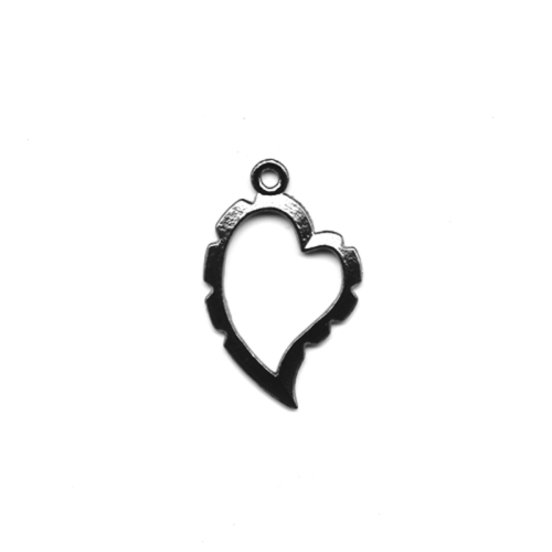 Artistic Wire Wrapper, Curved Heart, 30 x 20mm