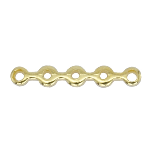 5-Hole Cord Spacer Waves, 17 x 2mm